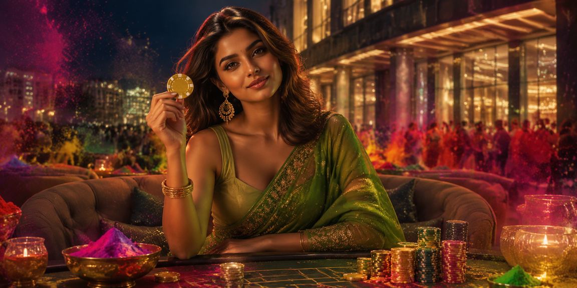 Live casino dealer interacting with player